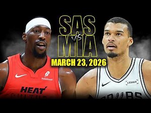 San Antonio Spurs vs Miami Heat Full Game Highlights – March 23, 2026 | NBA Season