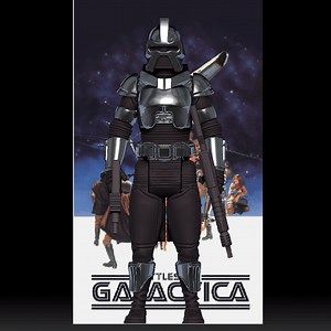 Battlestar galactica ,CYLON CENTURION – 3D, Action Figure Scale: 3.75” kenner Retro-style