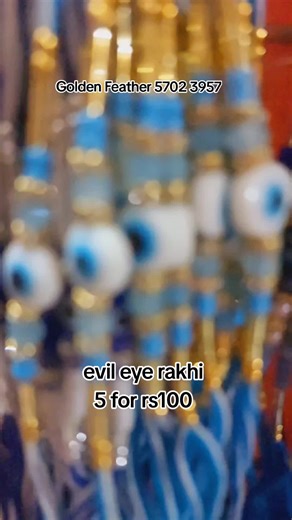 Evil Eye Rakhi Set – 5 for Rs100 at Golden Feather