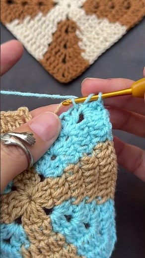 Must try😍🤭😮crochet square for blankets