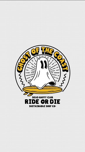 Cj Cawley | Graphic Designer | This is the logo process for designing a retro mascot for a sustainable surf brand! 👻🏄‍♂️ . I’ve become a big fan of rubber hose style... | Instagram