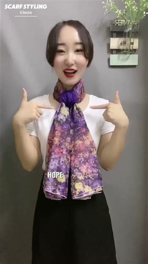 Unique Scarf Tricks You Can Do FAST! 🚀💃 Perfect for Spring! #StyleTips#shorts #scarf #fashion