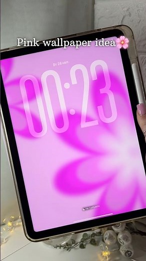 CUTE Flowers WALLPAPER 🌸 EASY and AESTHETIC IDEA✨ #wallpaper #art #aesthetic #digitalart #fyp