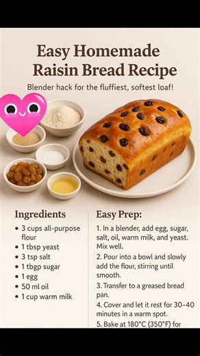 Easy Homemade bread raisin #breadmaking #breadrecipe | Linas Recipes