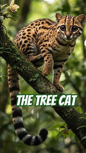 Margay: The Wild Cat That Lives in Trees 🌳🐆#margay #shorts