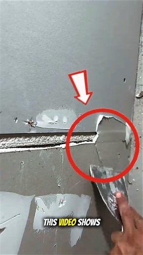 Perfect Drywall Repair with Putty Knife | Satisfying Wall Patching Process