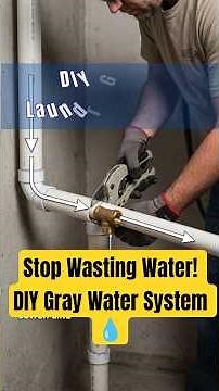 Stop Wasting Water! DIY Gray Water System 💧 #construction #Sustainability #diy #shorts