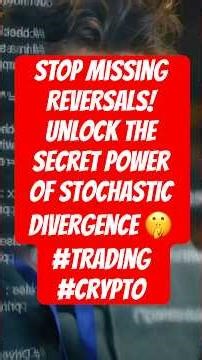 STOP Missing Reversals! Unlock the Secret Power of Stochastic Divergence 🤫