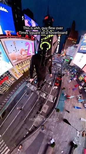 Flying Car in NYC with SkySurfer Aircraft 🚁 Flying Drone Vehicle. *Info in Comments! #shorts