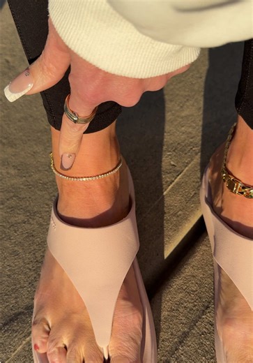 Elegant 14K Gold Plated Tennis Anklet by PAVOI