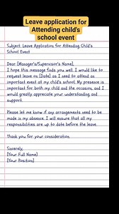 Leave application writing idea and tips ep. 10 #leaveapplication | English Class