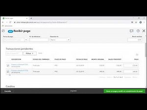 Cómo hacer un complemento de pago en QuickBooks