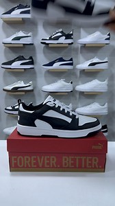 Classic black & white, always in style. Step into comfort with the Puma Rebound V6. ⚫️⚪️🔥 #PumaStyle #ReboundV6 | House Of Kickz Morocco