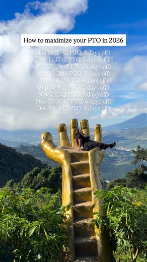 How to maximize your PTO in 2026 - gotta request those dates off now! | Finding Francesca