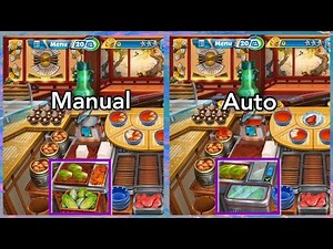 Cooking Fever - Korean Restaurant Level 40 (3 Stars) With & W/O Automatic Machine