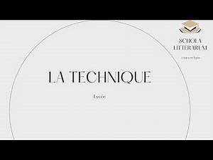 La technique : l'essentiel pour le bac de philo !