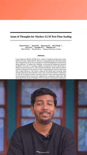 100xEngineers on Instagram: "Chain of Thoughts VS Atom of Thoughts Reasoning Researchers just found a reasoning approach that helps DeepSeek improve by 10% while using 75% less GPU power. This is called the Atom of Thoughts reasoning method, and it is totally crushing Chain of Thoughts reasoning. So here’s the thing. When AI thinks through a problem step by step, that’s called Chain of Thought. And it works great, until the chain gets too long. Because at every step, the model has to remember th