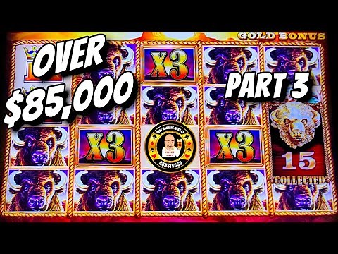 Buffalo Gold Slot Machine BIG WINS — Over $85,000 in Jackpots | Part 3