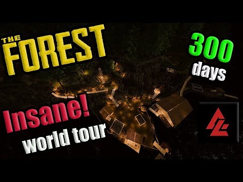 300 Day Massive Base Tour | The Forest Gameplay