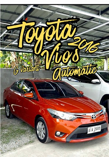 2016 Toyota VIOS 1.5 G Variant for Sale – Excellent Condition