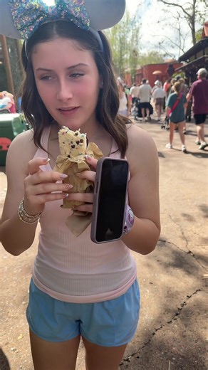 Cookie dough ice cream sandwich @Animal Kingdom... a whole vibe! #animalkingdom #cookiedoughsandwich #disney #tastetest
