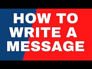 Message writing | Message writing for classes 7 and 8 | How to write a Message writing