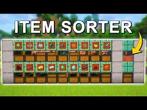 NEW Item Sorter Design in Minecraft 1.21.10 (Tutorial)