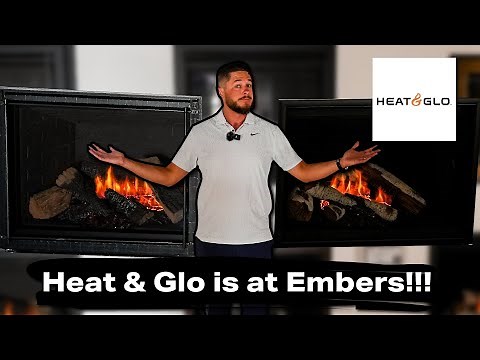 The Heat & Glo 6K/8K Series Gas Fireplace review!! ( The glass he NO reflection!! )