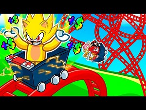 Me Converti en SUPER SONIC en Construye la Mejor MONTAÑA RUSA de Roblox!