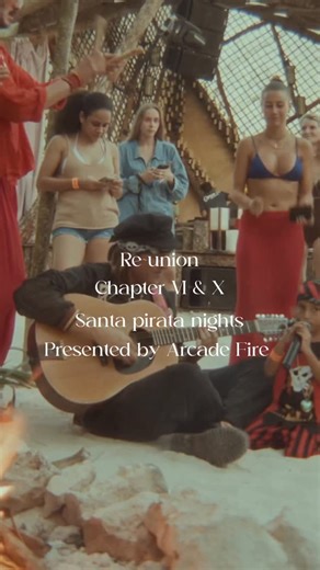 Arena Tulúm on Instagram: "Arcade Fire presented Santa Pirata ⚓️ Chapters Six & Ten ✨ Re~union Music wasn’t watched. It moved with us. Rhythms in the chest. Textures on the skin. Sound reaching the body before the mind. From the Arcade Fire universe, Win Butler & Paul Beaubrun arrived through Santa Pirata 🏴‍☠️ not a concert, but a shared floor by the sea. 🌊 It already happened. The sand remembers. If you were there, you know. If not — stay close for the next tide. ⚓️✨"