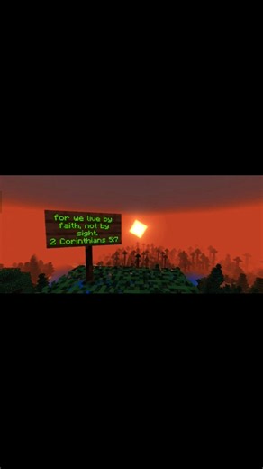 2 Corinthians 5:7 Comment "Amen" if this verse touched your heart😊 #gospel #minecraft #bible #fyp