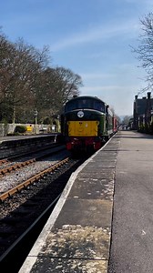Vintage class 44 locomotive number D8 (44008) at Darley Dale station. On the Peak Rail heritage line. #trains #diesellocomotive #britishrailways #railways #trainspotting #heritagerailway #class44 | Adrian Watson