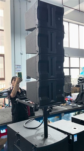 C8 coxial line array speaker test#factory #audio #audioequipment #active