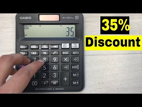 How To Calculate 35 Percent Discount on Calculator