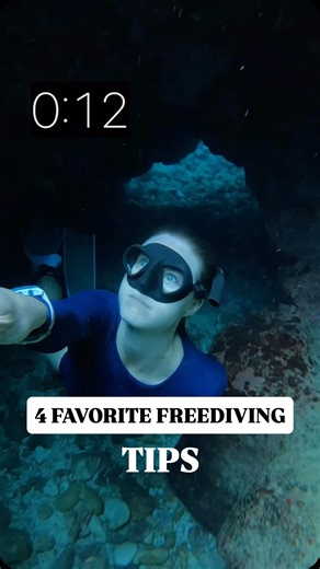 Chiara | Freedive Instructor on Instagram: "Favorite Freediving Tips ⬇️ From a Freedive Instructor! 👂 Pre Equalize Your Ears - equalize your ears at the surface before you start your dive. This will help even the most sensitive ears adapt to the pressure. Remember to also equalize early and often on your dive. 🌊 Practice Your Duck Dive - a proper and efficient dive can easily get you ~3m (~10ft) under the surface using minimal effort. The more efficient we are, the more energy and oxygen we co
