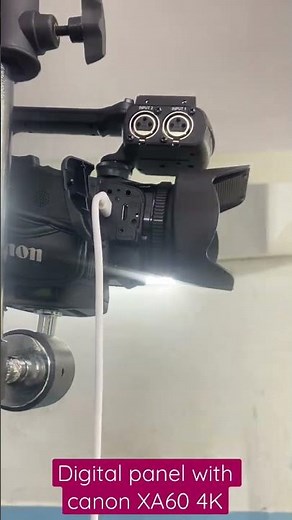 Interactive Flat Panel setup with Canon XA60. #hybrid #shorts #4kcamera