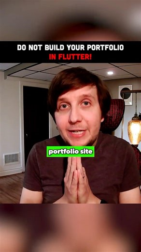 Do NOT Build Your Portfolio in Flutter...