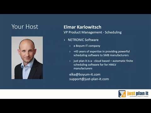 2024/05/15 Scheduling best practices for high mix low volume manufacturers