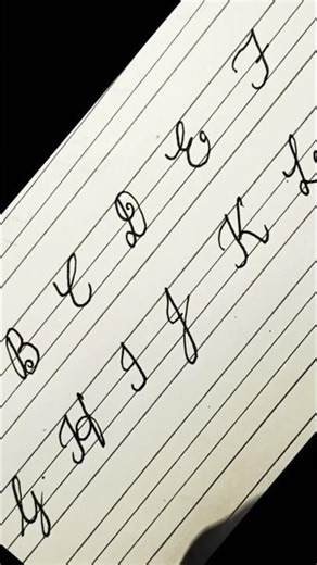 Cursive writing practice