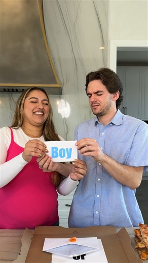 1.1M views · 4.6K reactions | Pregnant Couple has a gender reveal inspired by their first date 凉 | Chick Norris | Facebook