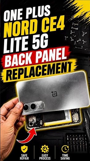 OnePlus Nord CE4 Lite 5G Back Panel Replacement | How To Change Back Panel #oneplus #shorts