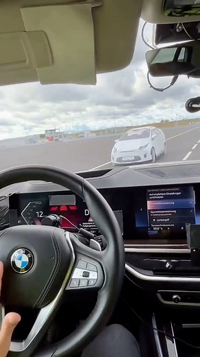 2M views · 10K reactions | Testing and fine-tuning of BMW‘s latest driver assistance systems like emergency breaking while turning in the X5!  The eye tracking sensors are taped off for testing. #tech #technology #car #motoreport #bmw #bimmer #bmwx5 #adas #driverassistance | Matthias Luft | Facebook