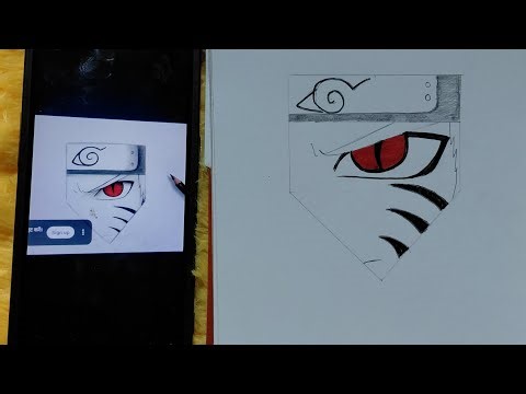 How to draw naruto eye step by step | easy drawing | anime drawing tutorial