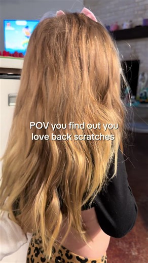 3 years old and addicted, doesn’t matter if I’m doing dishes, laundry, or elbow deep in a cows butt!! She wants her back scratch! #momsoftiktok #toddlersoftiktok #momlifebelike #fyp