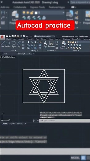 AutoCAD Practice Drawing for Beginners | 2D Mechanical Design Exercise