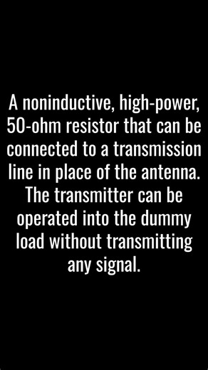 DUMMY LOAD ELECTRICAL LOAD