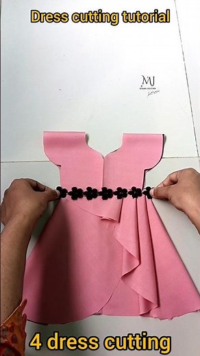 4 different dress cutting tutorial for beginners || easy sewing for learning beginners ||