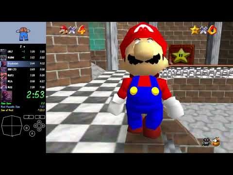 Super Mario 64 - 1 Star Speedrun in 7:35