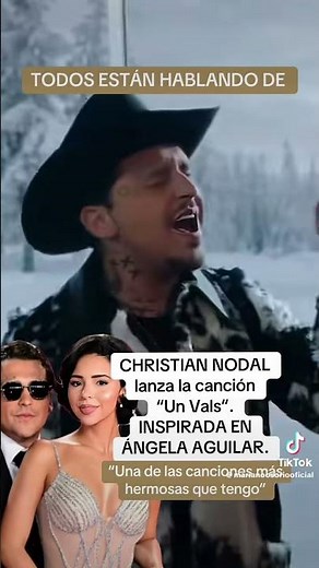 Christian Nodal releases a song inspired by Ángela Aguilar. It's called "Un Vals" (A Waltz).