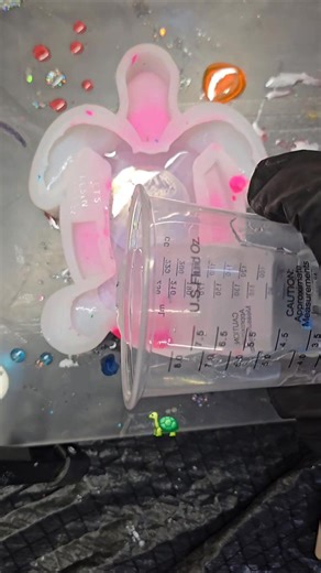 Turtle turtle!!! 🐢🪼 #epoxyresinart #resinartist #resinart #EpoxyResin | Nikki's Epoxy Designs